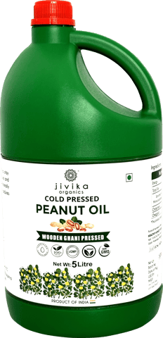 Jivika Naturals Cold Pressed Pure and Natural Peanut Oil 5L