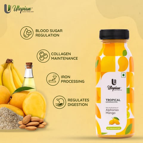 Utopian Tropical Super Smoothie (Pack of 4, Each of 200 ml)