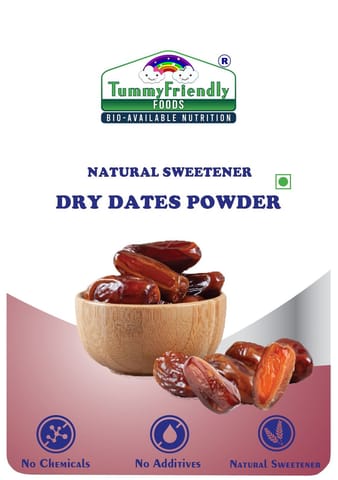 TummyFriendly Foods Dry Dates Powder from Premium Arabian Dates | Kharek Powder Cereal (300 gms)