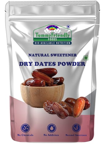 TummyFriendly Foods Dry Dates Powder from Premium Arabian Dates |Kharek Powder Cereal (400 gms, Pack of 2)