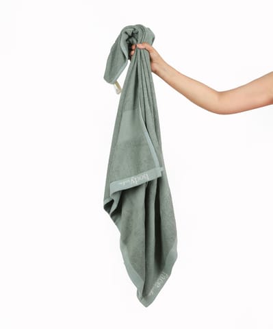 Doctor Towels Bamboo Terry Bath Towel Pack of 1 - Sage Green Color