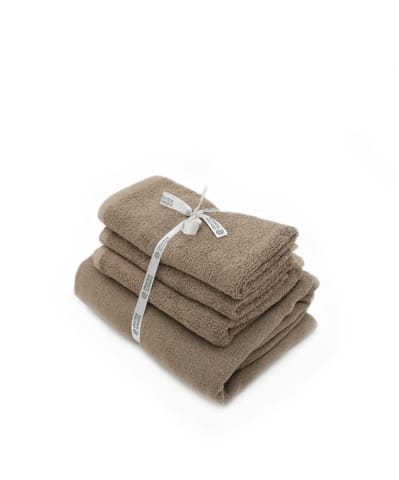 Doctor Towels Bamboo Terry Assorted Towel Pack of 4 - Sierra Taupe Color