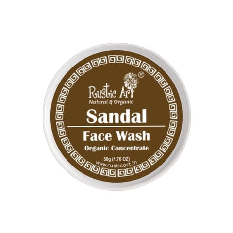 Rustic Art organic Sandal Face Wash Concentrate (50 gms)