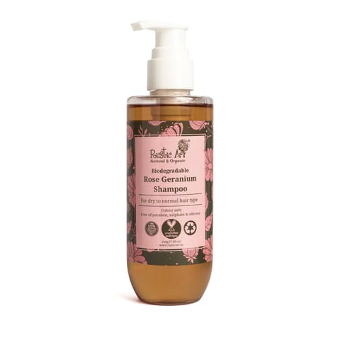 Rustic Art organic Rose Geranium Shampoo (210 gms)