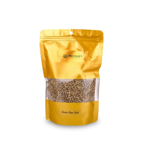 Hemptidumpti Hemp Seeds - Roasted and Salted (400 gms) | 100% Organic | Omega-3,6,9 | High Protein per serving | Hemp Seed Munchies | Premium quality Hemp seeds