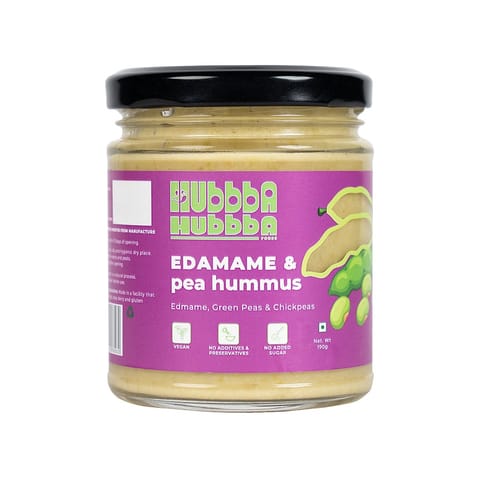 Hubbba Hubbba Edmame and Pea Hummus - 190 gms