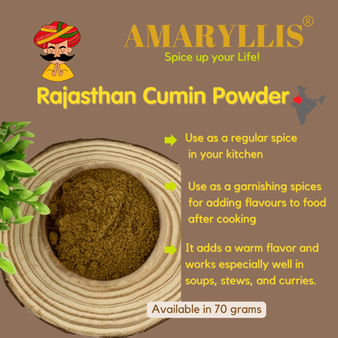 Amaryllis Rajasthan Cumin Powder (70 gms)