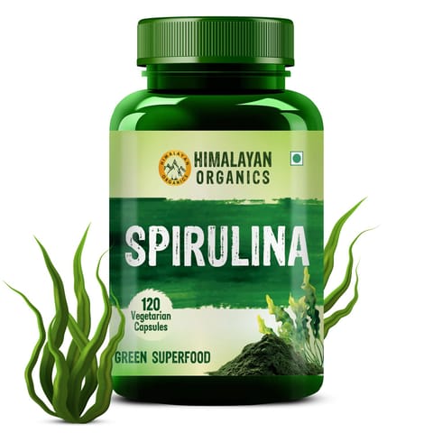 Himalayan Organics Spirulina 2000 mg Supplement (120 Capsules)