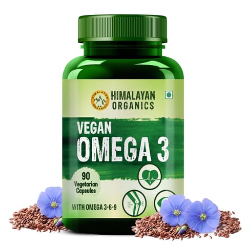 Himalayan Organics Omega 3 6 9 Flaxseed Oil (90 Capsules)