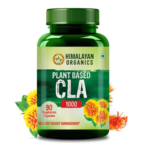 Himalayan Organics Plant Based CLA 1000 Weight Management Supplement - 90 Veg Capsules