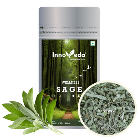 Innoveda Holy Sage Leaves (28 gms, Makes 25-35 Tea Cups)