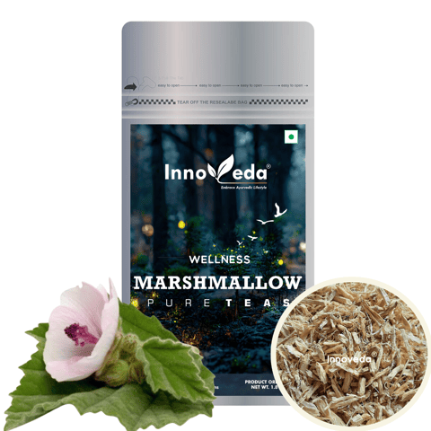 Innoveda Marshmallow Root Tea For Digestion Support (50 gms, Makes 40 Tea Cups)