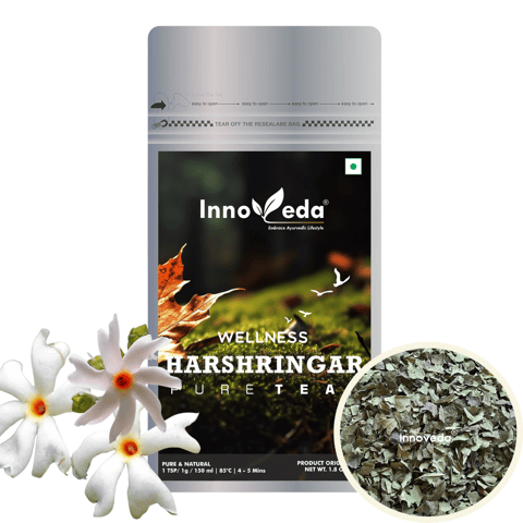 Innoveda Harshringar Nyctanthes Tea (50 gms, Makes 40-50 Tea Cups)