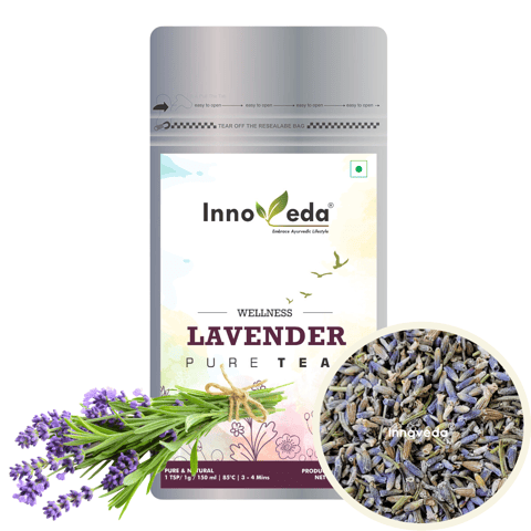 Innoveda Lavendar Buds Tea For Calmness (25 Tea Cups 28 gms)