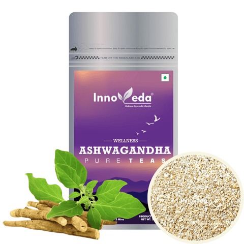 Innoveda Ashwagandha Root  Energy Boost Tea (100 gms, Makes 50-60 Tea Cups)