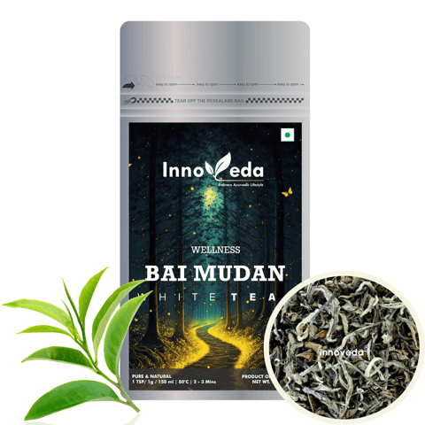 Innoveda Bai Mudan White Peony Tea (28 gms, Makes 25-35 Tea Cups)