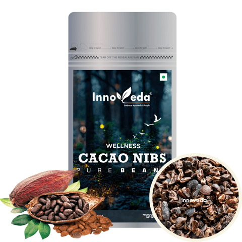 Innoveda Cacao Nibs Pure Dark Chocolate (200 gms)