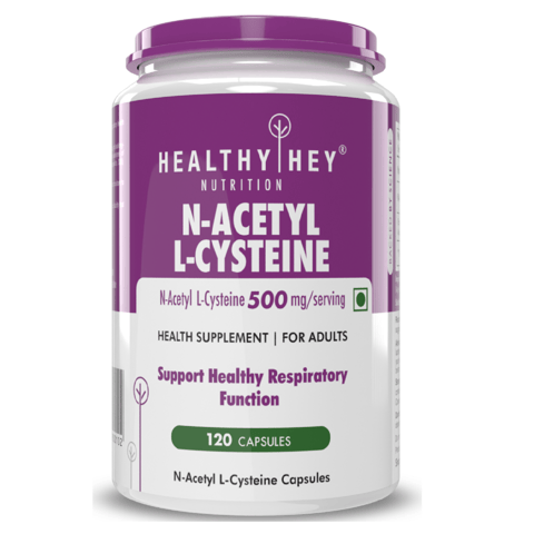 HealthyHey Nutrition N-Acetyl L-Cysteine - NAC (120 Veg. Capsules)