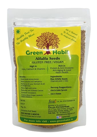 Green Habit Healthy & Nutritious Alfalfa Seeds (250 gms pack)
