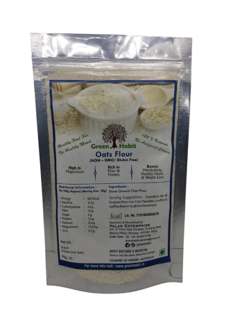 Green Habit Organic Oat Flour (500 gms Pack)