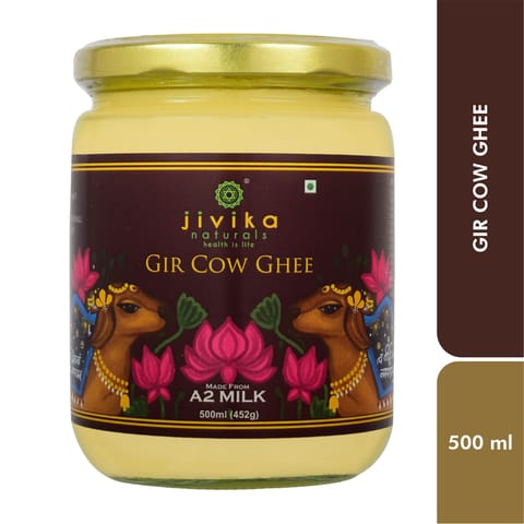 Jivika Naturals Premium A2 Gir Cow Ghee 500ml