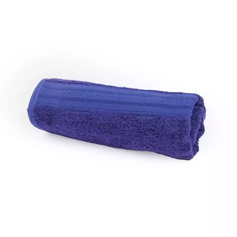THE KARIRA COLLECTION - FESTIVE BLUE BAMBOO HAND TOWEL COMBO PACK OF TWO ECO FRIENDLY TOWEL 600 GSM