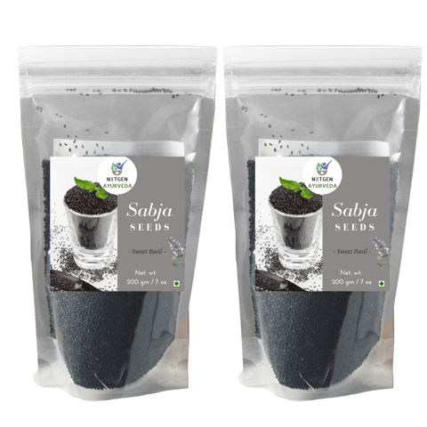 Nxtgen Ayurveda Sabja Seeds - Pack of 2 (200 gms each)