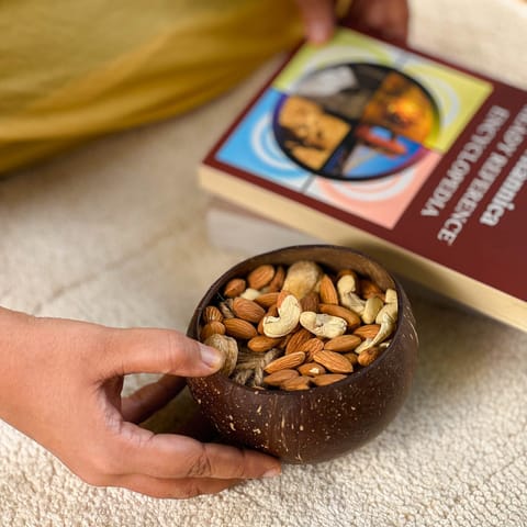 Scrapshala | Rozana Coconut Bowl | Handcrafted | 100% Natural | Zero-waste (Set of 2)