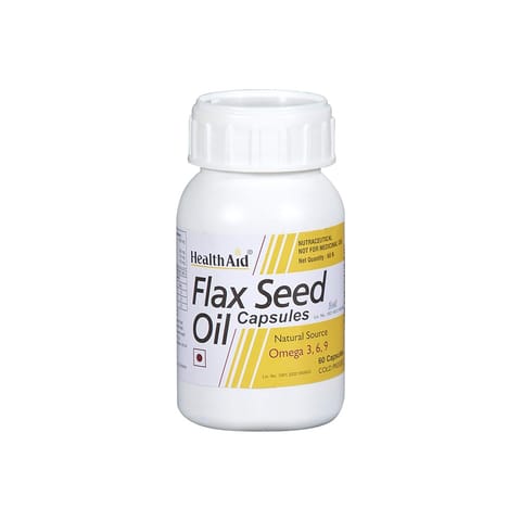 HealthAid FlaxSeed Oil 1000 mg (Omega 3.6.9) - 60 Capsules