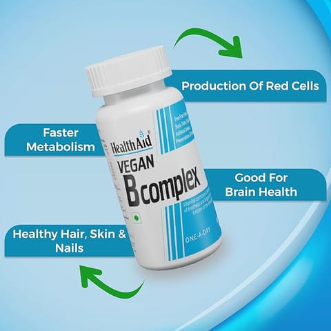 HealthAid Vegan B Complex  (60 Tablets)