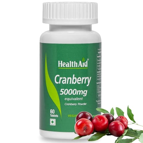 HealthAid Cranberry 5000mg Equivalent (60 Tablets)