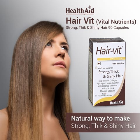 HealthAid Hair-vit? (Multivitamins for Hair) - 30 Capsules